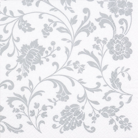 Arab White Lunch Napkins - 20 Count