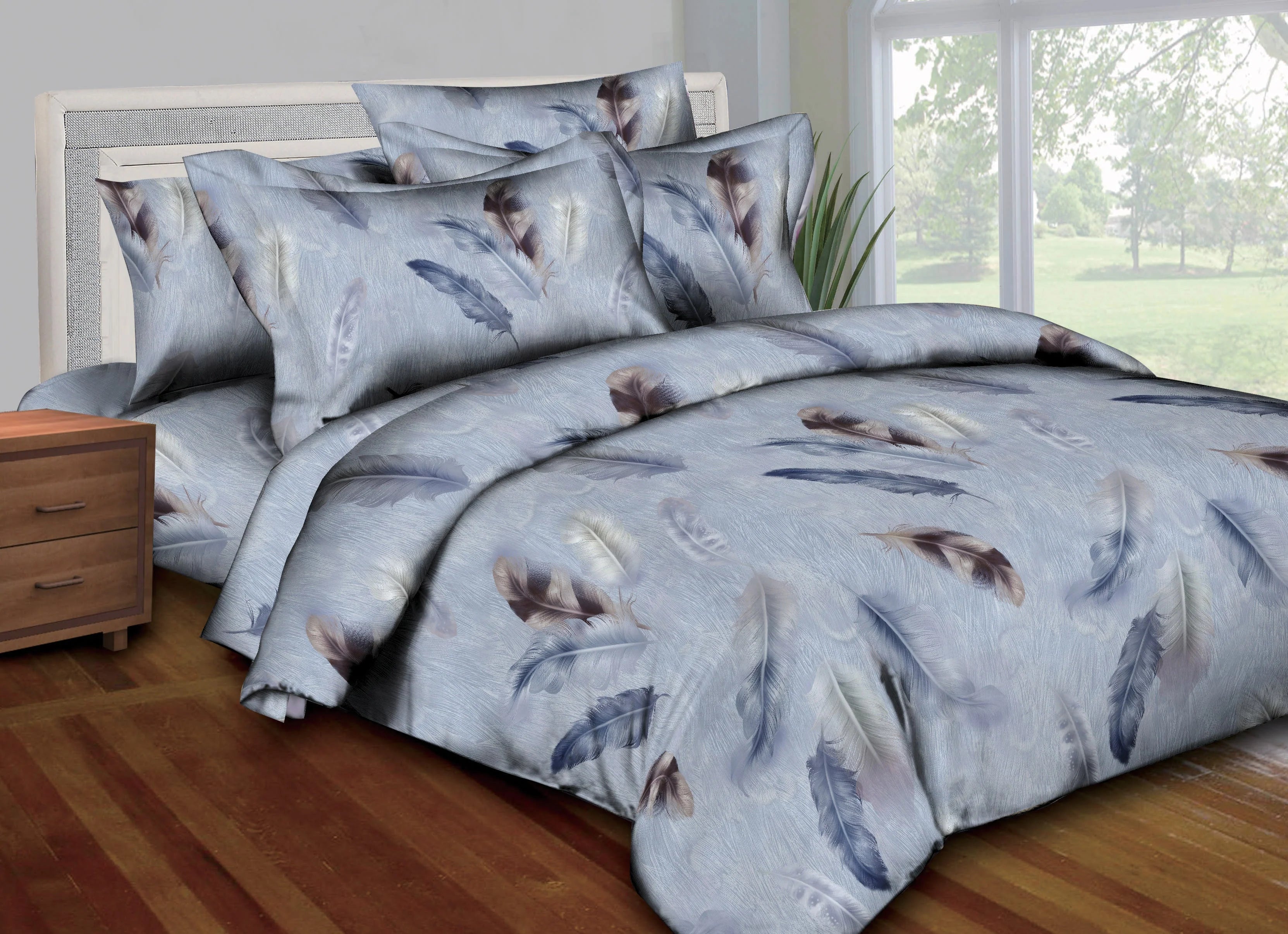 Pleasant Feathers Duvet Set - The Closeout Connection