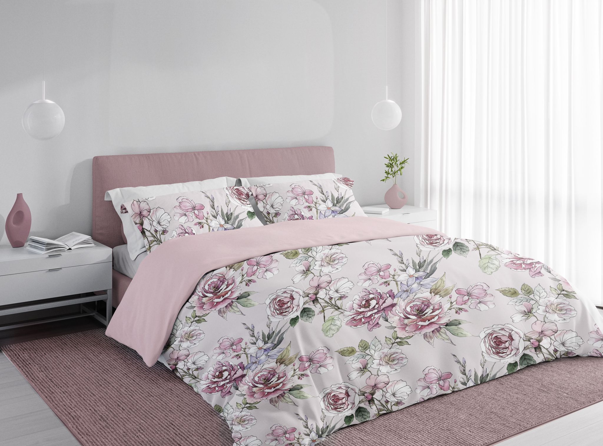 Blush Groove 8 Piece - 300 Thread Count