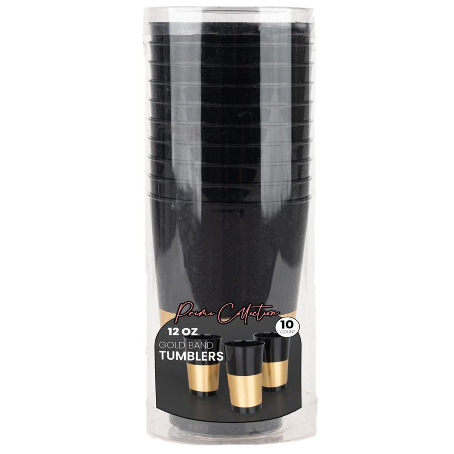 Prime Collection Round Plastic Tumblers 12 oz - 10 Count