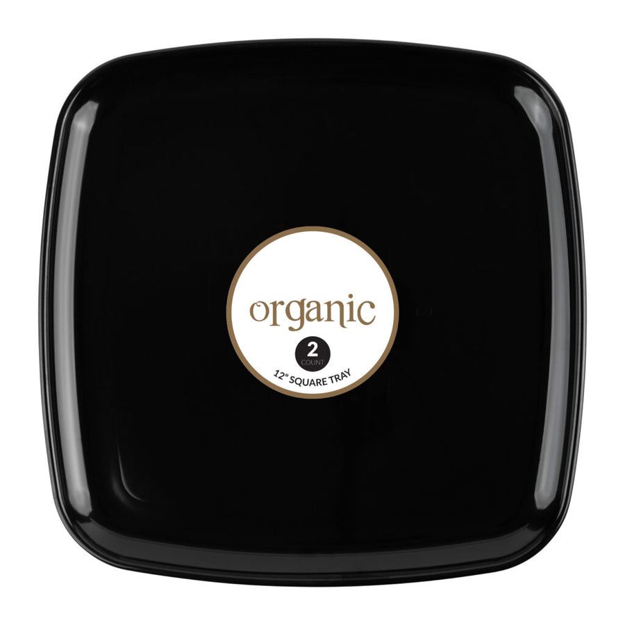 Organic Square Tray- 2 Count - The Closeout Connection