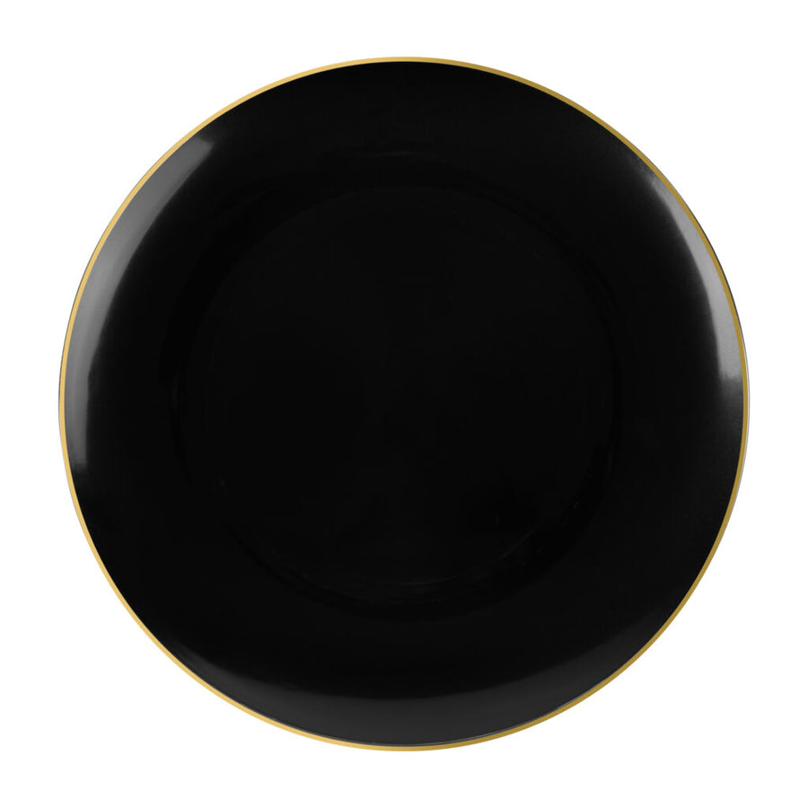 Organic Collection Black/Gold Rim - 10 Count - The Closeout Connection