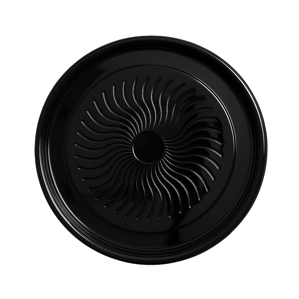Round Catering Tray Black - 25 Count
