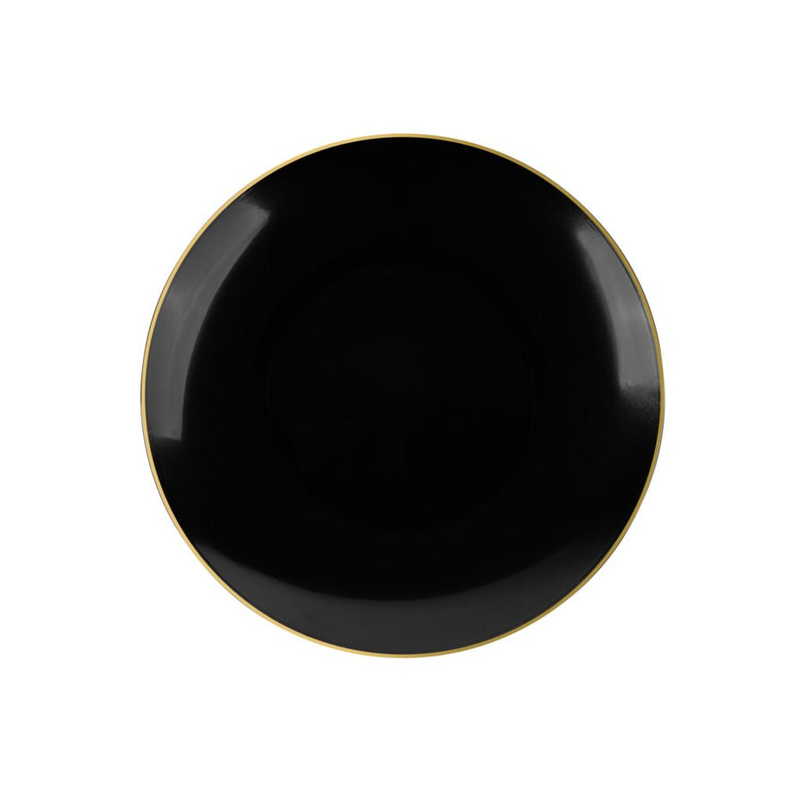 Organic Collection Black/Gold Rim - 10 Count - The Closeout Connection