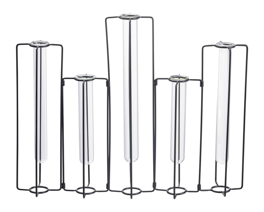 Trento Black Frame Flower Vase - The Closeout Connection