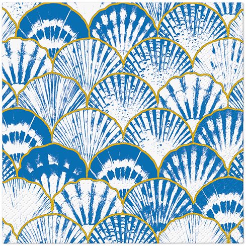Japanese Seashells Lunch Napkin - 20 Count