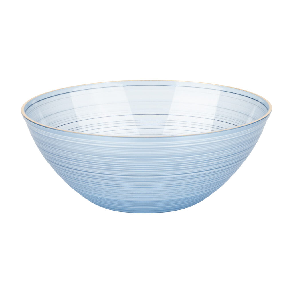 Crystal Design Blue Transparent with Gold Rim