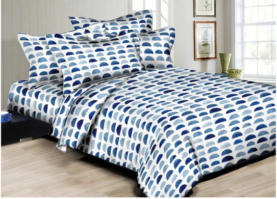 Brushed Moons Blue Duvet Bedding Set