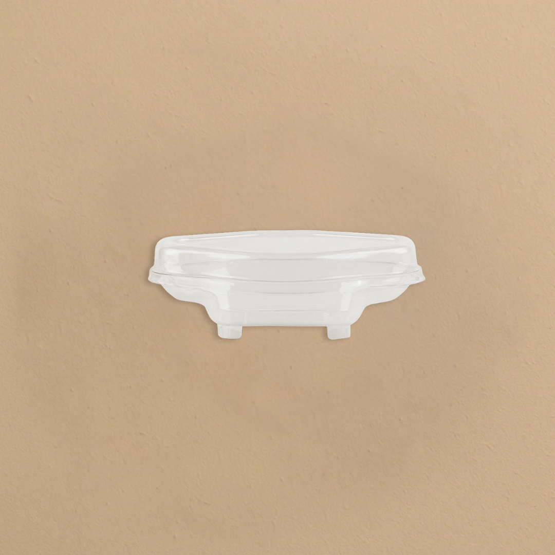 Boat Shape Dish With Flat Lid - 10 Count