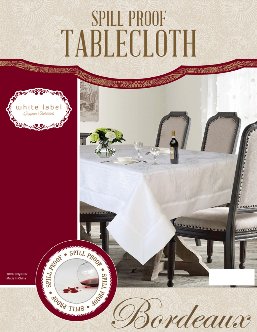 Bordeaux Spill Proof Tablecloth - The Closeout Connection