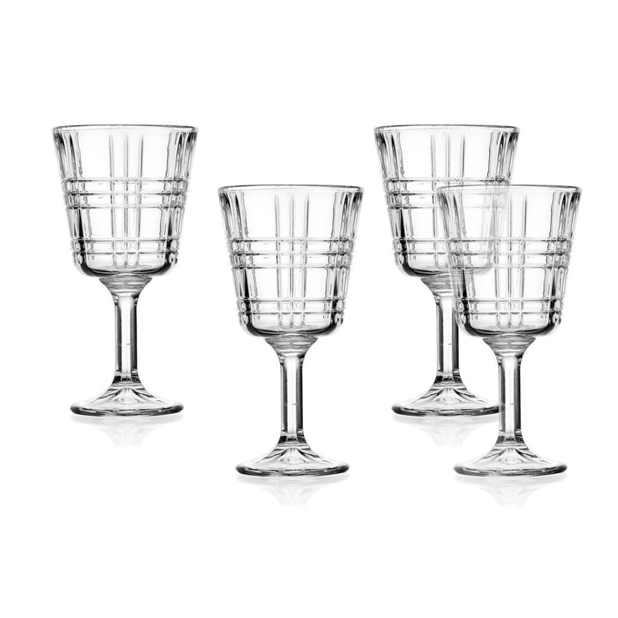 Godinger Boundary Crystal Wine Goblets - Set of 4