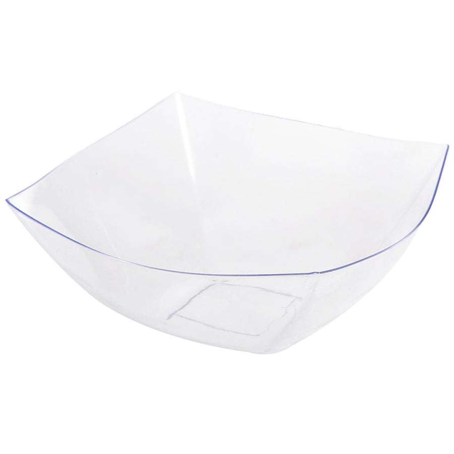 Fancy Square Collection Serving Bowl Clear