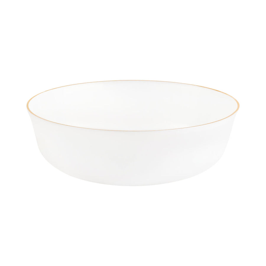 Edge Bowls Pearl Gold Rim - 10 Count - The Closeout Connection
