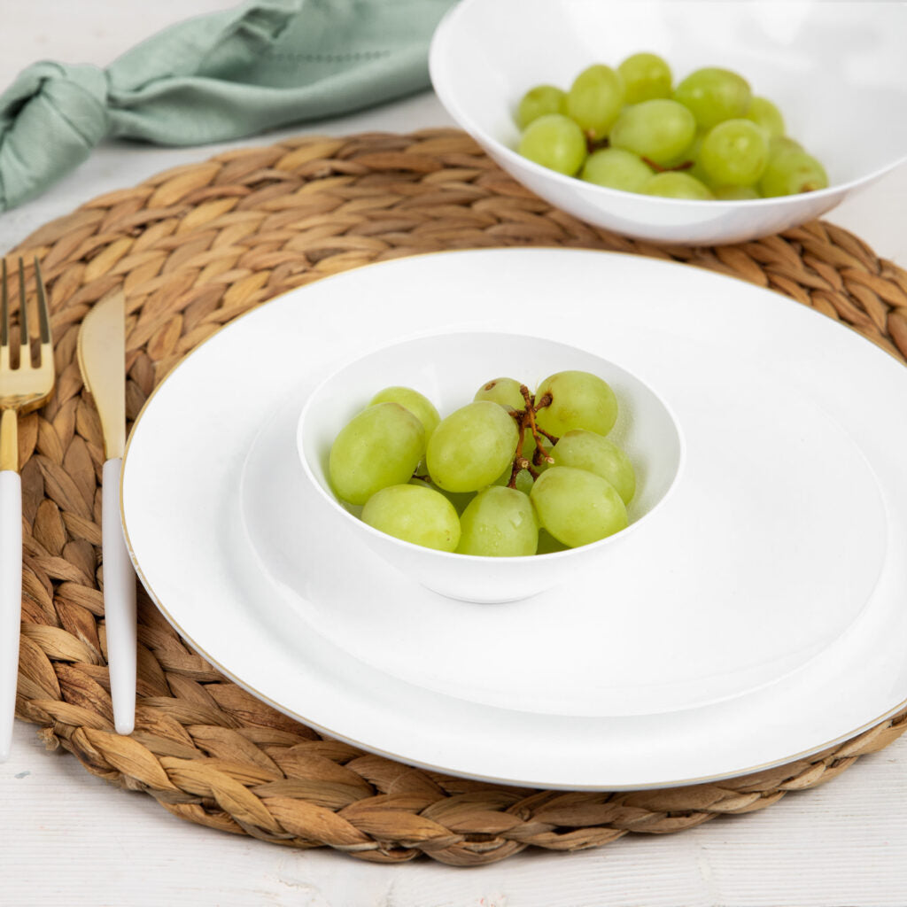 Organic Collection White 6 oz Bowls 50 Count - The Closeout Connection#Color_White