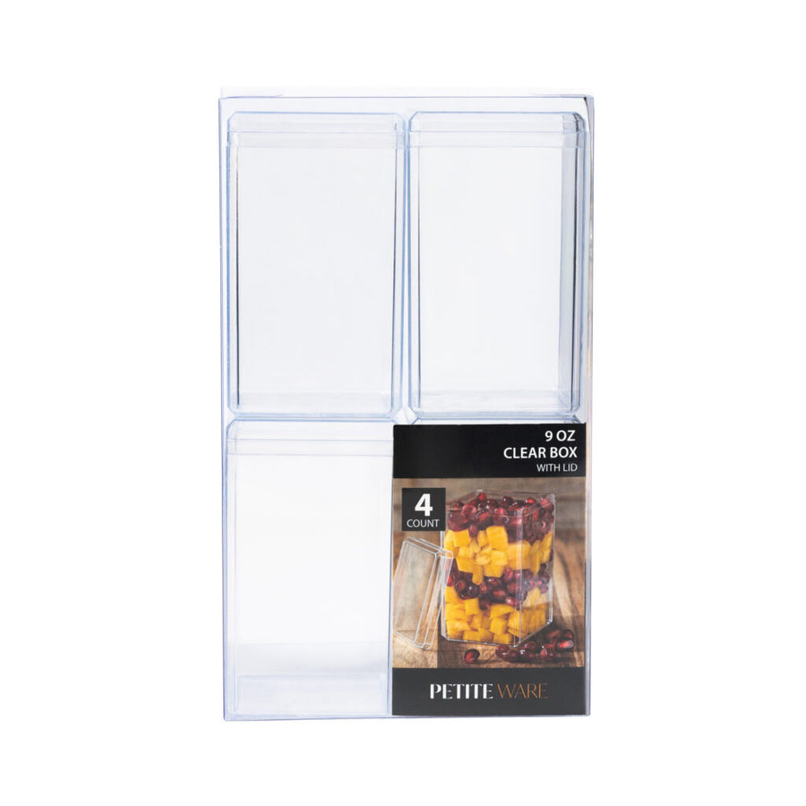 Clear Box - 4 Count - The Closeout Connection