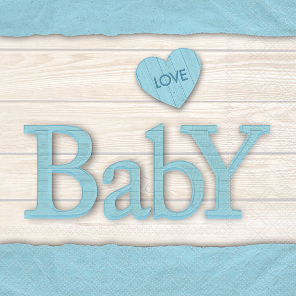 Baby Love Boy/Girl Lunch Napkin - 20 Count - The Closeout Connection