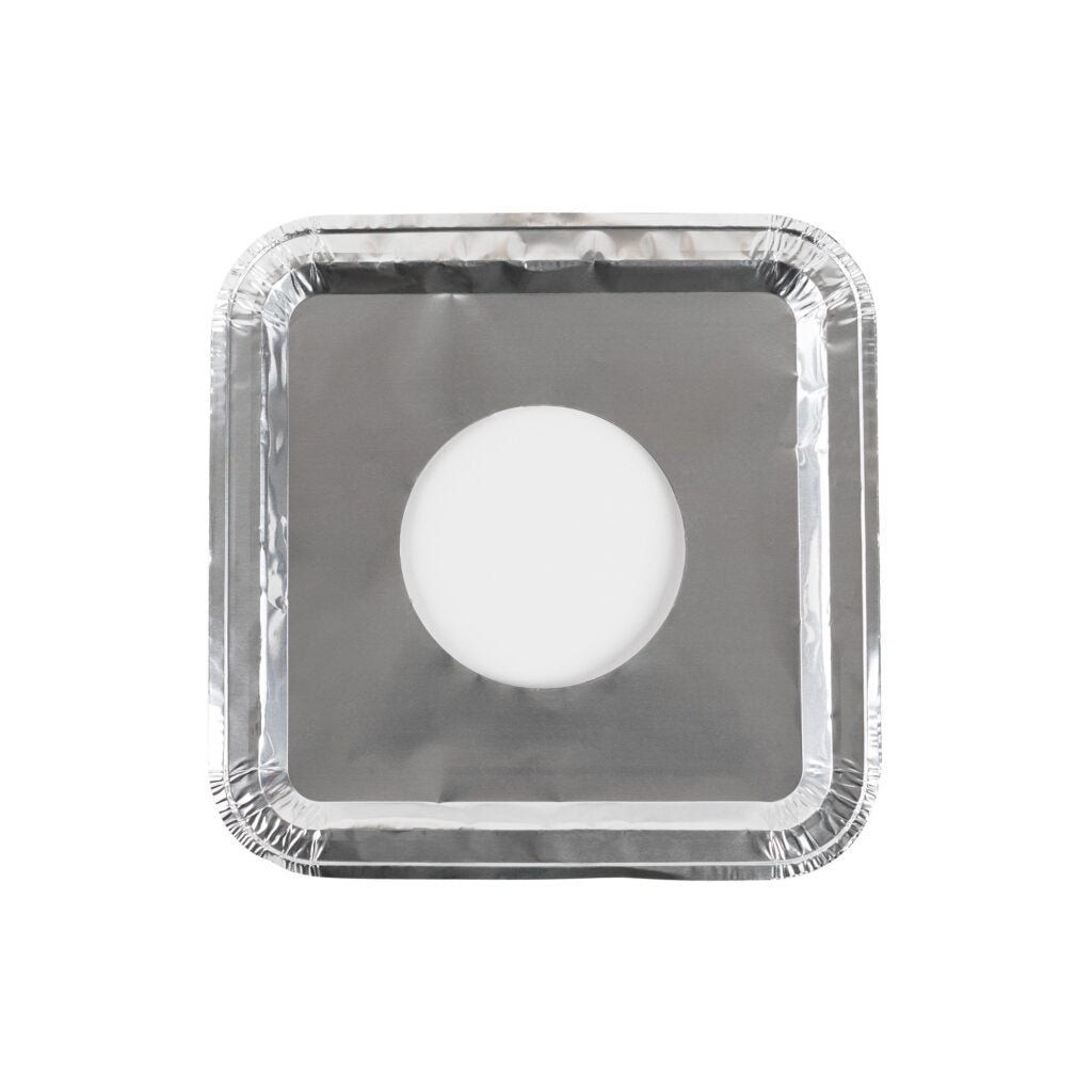 Square Aluminum Burner Bibs - 5 Count
