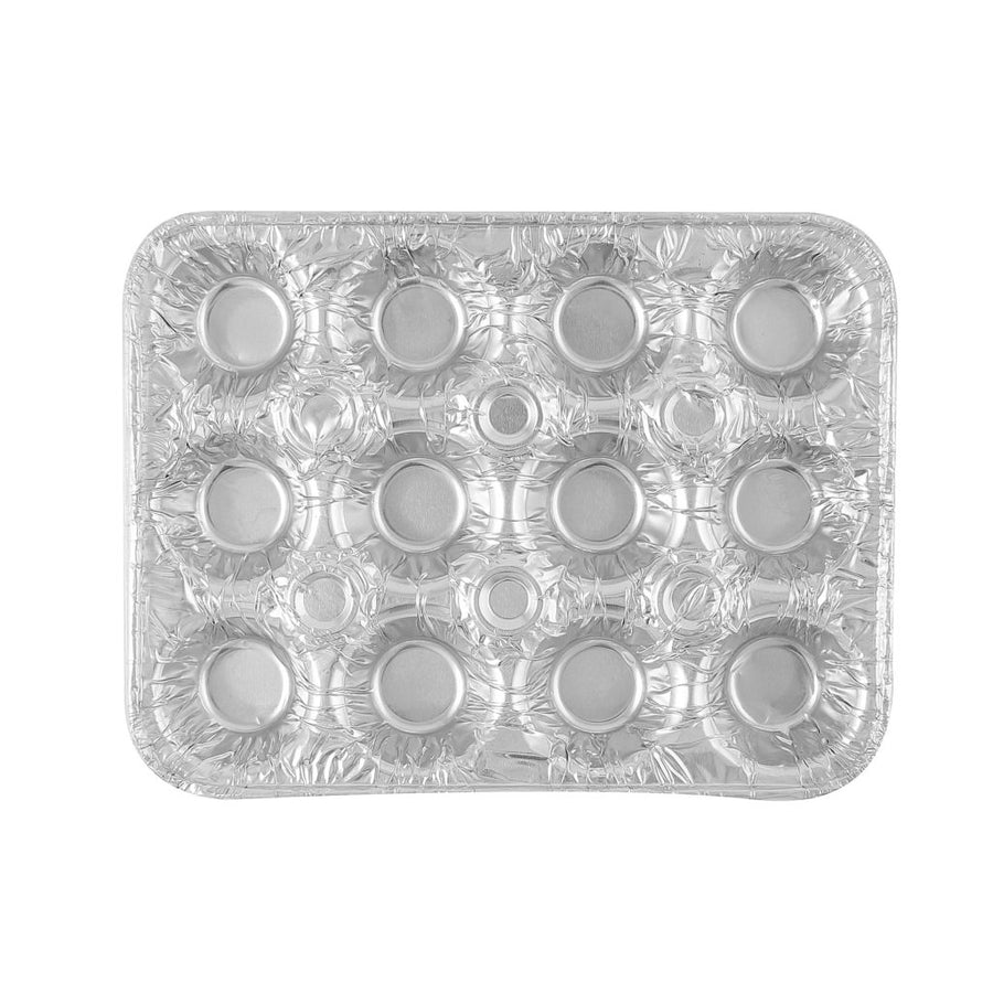 12 Cavity Mini Muffin Pan Aluminum Pans - The Closeout Connection