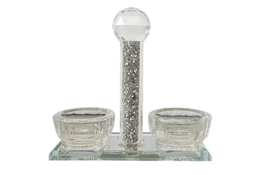 Cellini Glass Salt Cellar 5" - The Closeout Connection