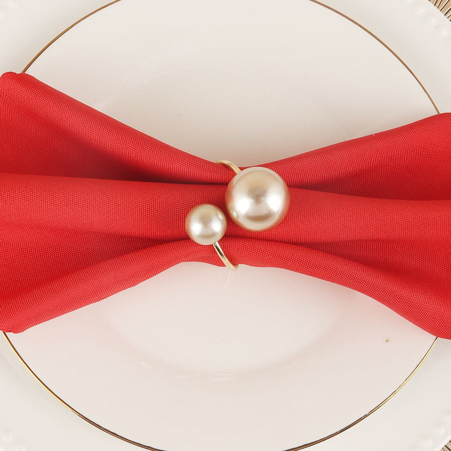 Champagne Napkin Ring - 4 Count - The Closeout Connection