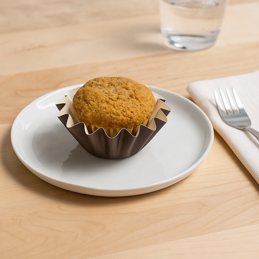 Floret Baking Cups Brown (Kosher for Passover) - 20 Count - The Closeout Connection