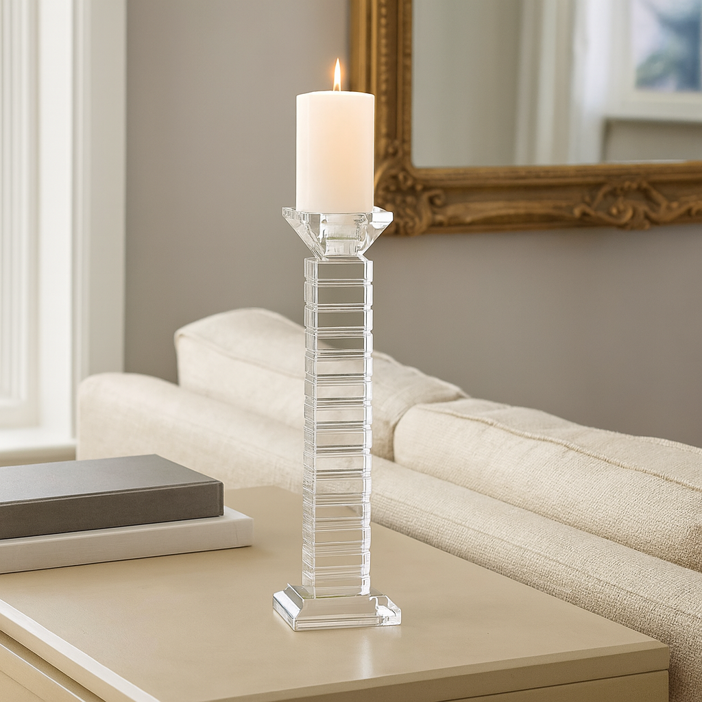 Lorraine Glass Candlestick