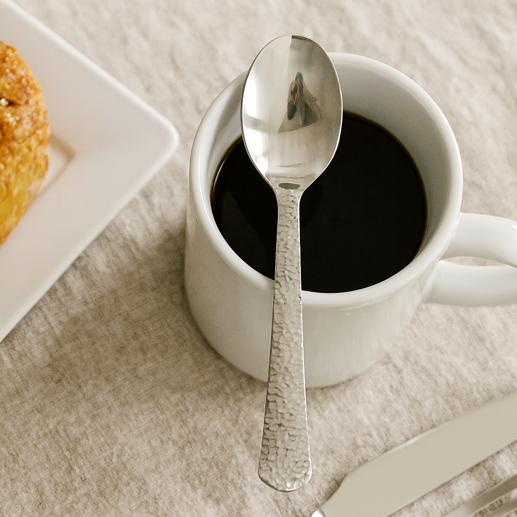 Decor Hammered Design Tea Spoon- 20 Count