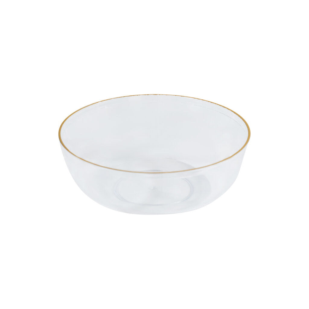 Gold Rim Bowls 6 oz - 10 Count - Clear-Gold#Color_Clear-Gold