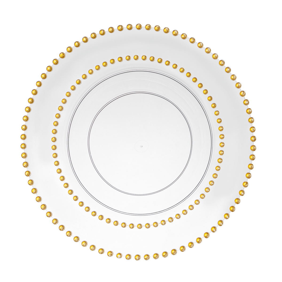 Decor Beaded Collection Clear and Gold