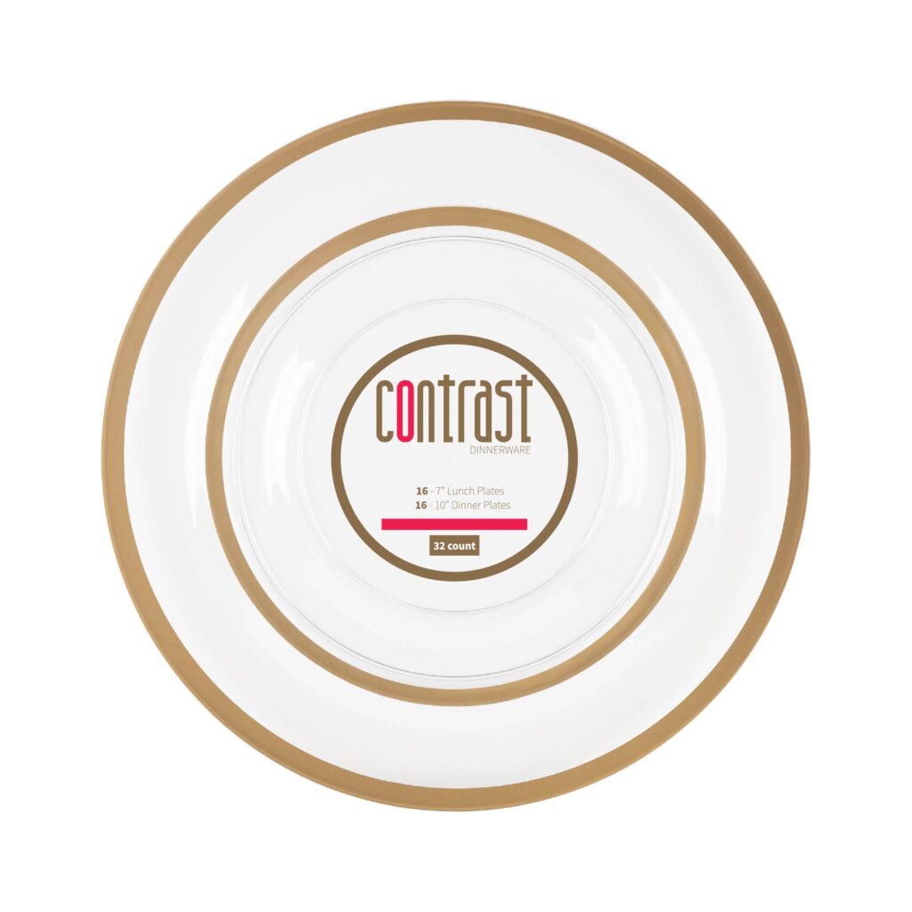 Contrast Combo Plates - 32 ct