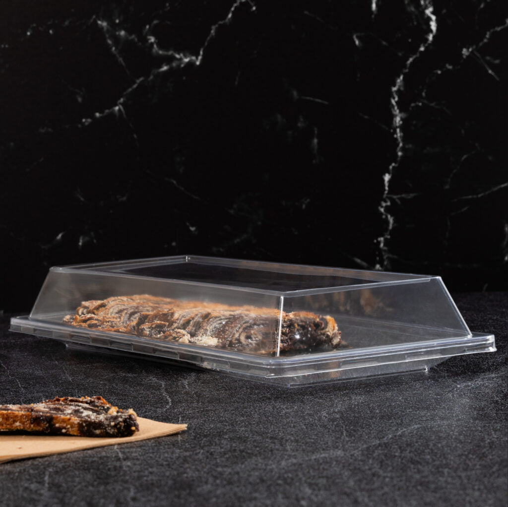 Clear Lid for Rectangle Serving Tray 7″ x 15.75″ - The Closeout Connection#Color_Clear