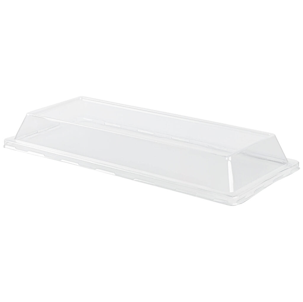 Clear Lid for Rectangle Serving Tray 7″ x 15.75″ - The Closeout Connection#Color_Clear