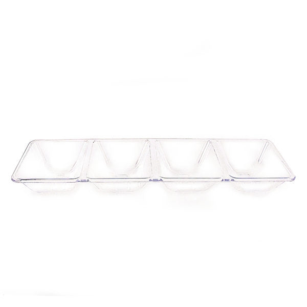 Clear 4 Section Tray - The Closeout Connection
