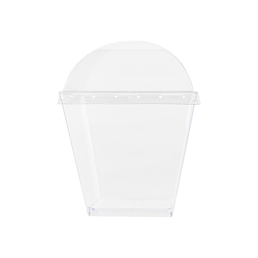 Square Cups With Lids - 10 Count - The Closeout Connection