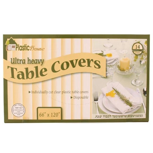 Clear Ultra Heavy Duty Table Cover - 14 Count