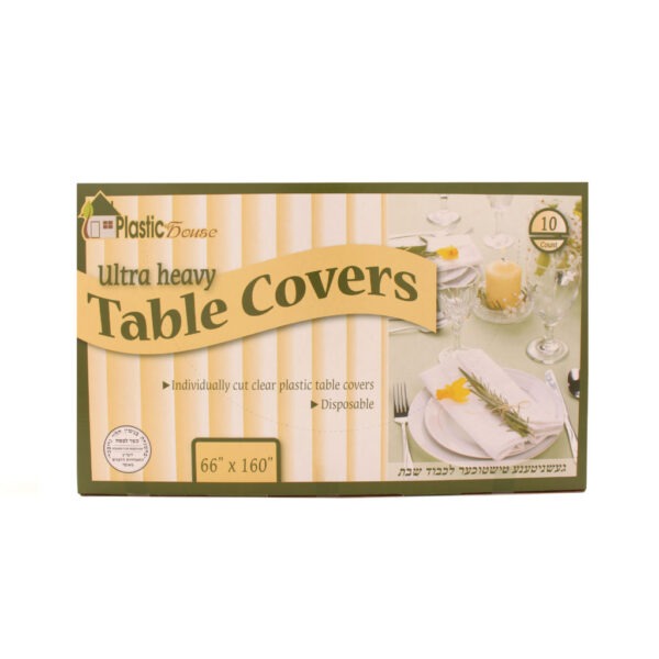 Clear Ultra Heavy Duty Table Cover - 10 ct