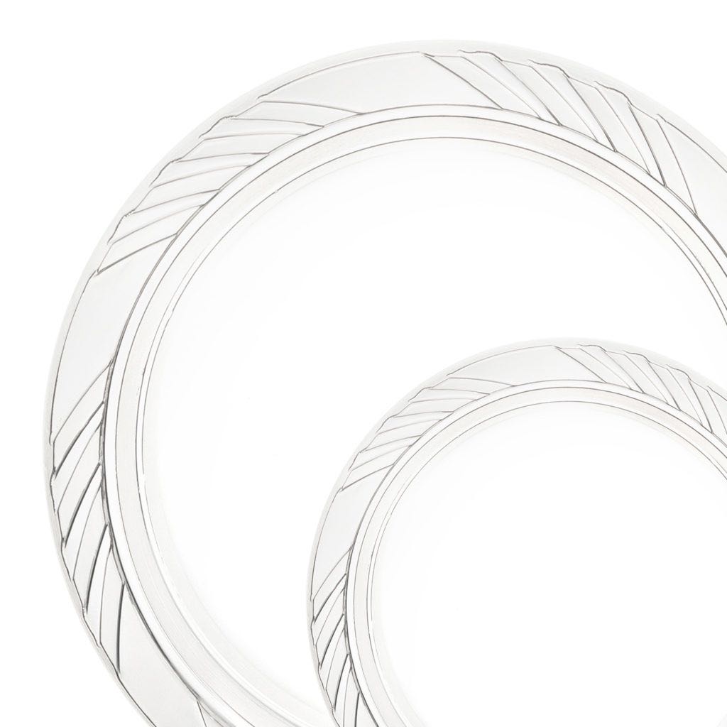 Dinner Collection Clear Salad Plates -  40 Count