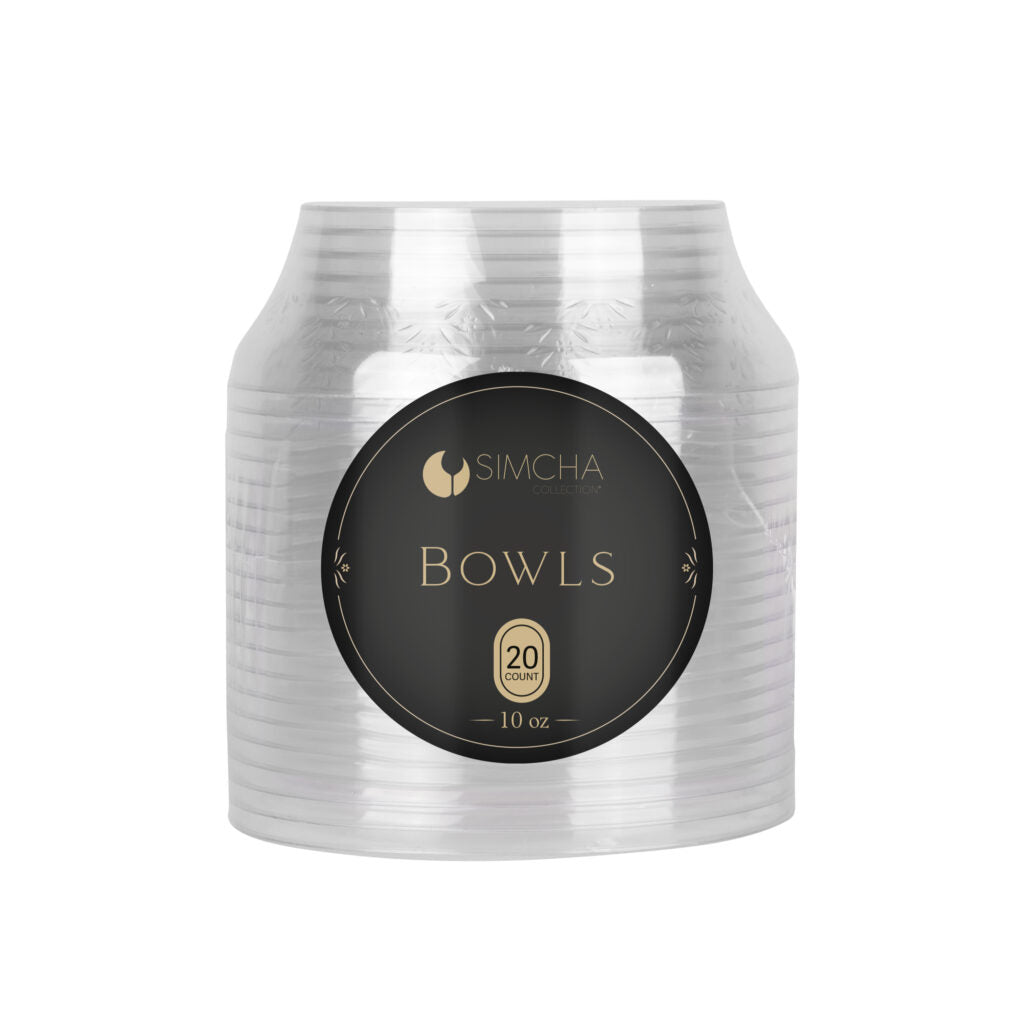 Disposable 10oz Plastic Bowls - 20 Count