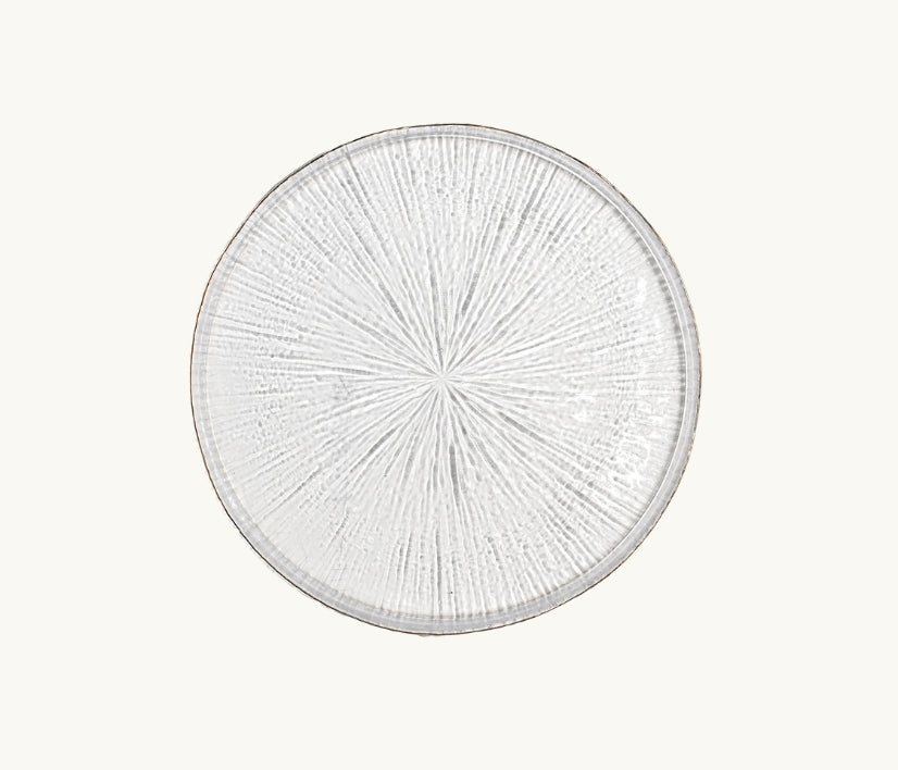 Clear Icicle Glass Dinnerware Plates & Bowls