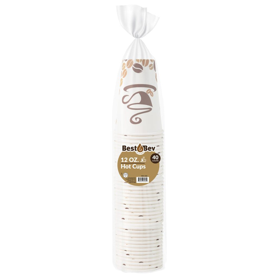 Hot Cups Coffee Print - 40 Count - The Closeout Connection
