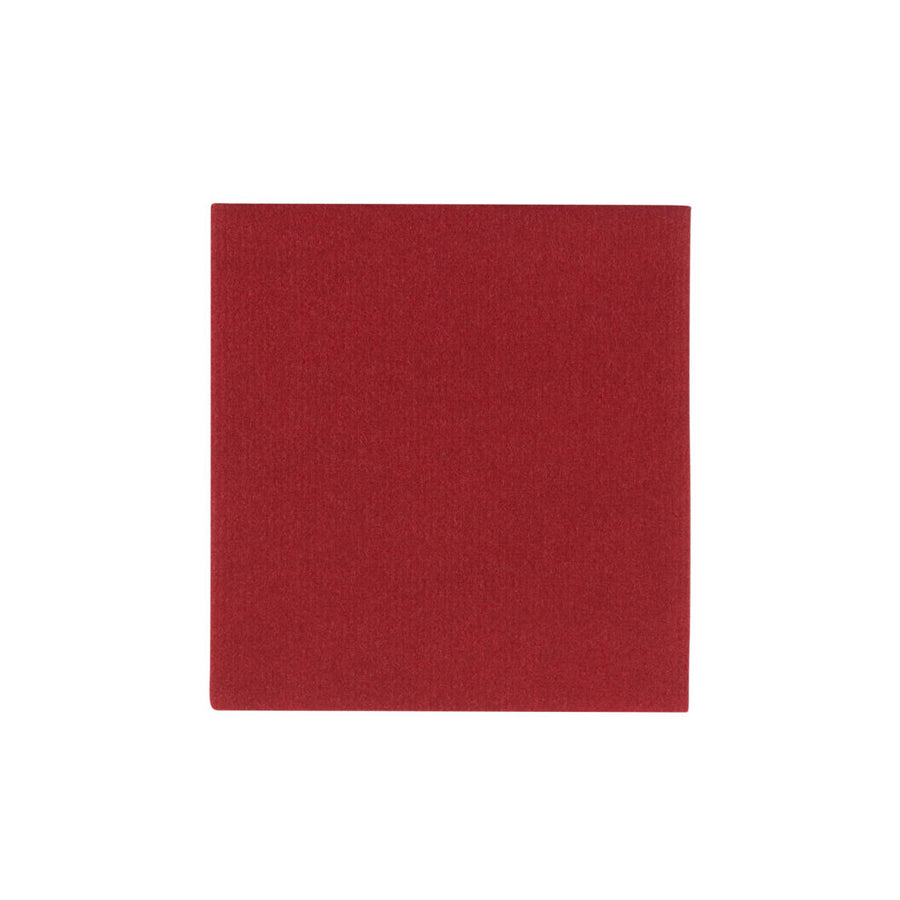 Airlaid 1/4 Fold Cranberry Red Cocktail Napkin - 20 Count - The Closeout Connection