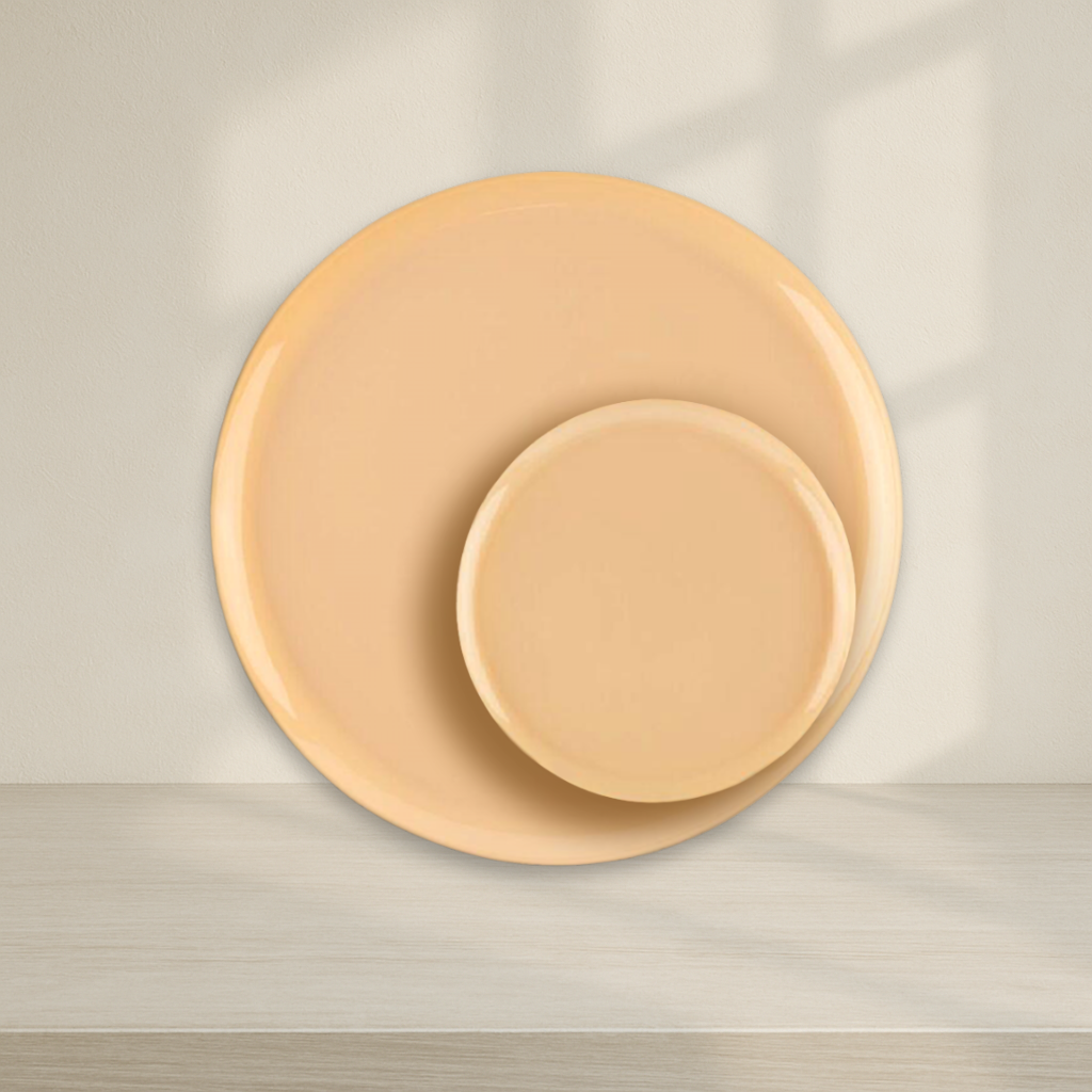 Dark Beige Plates- 10 Count