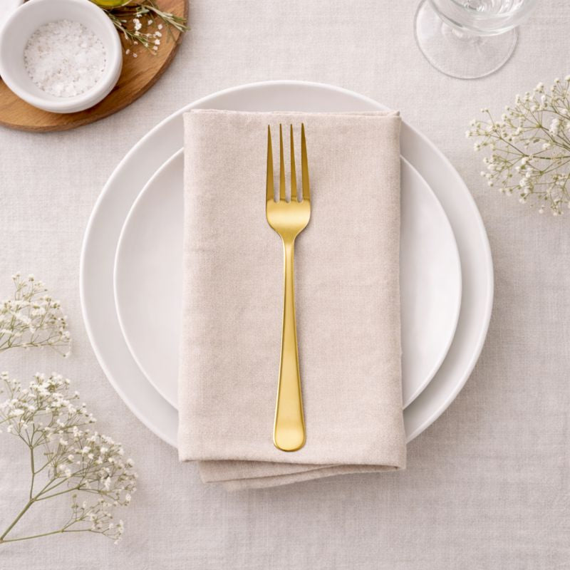 Gold-Like Plastic forks - 20 Count