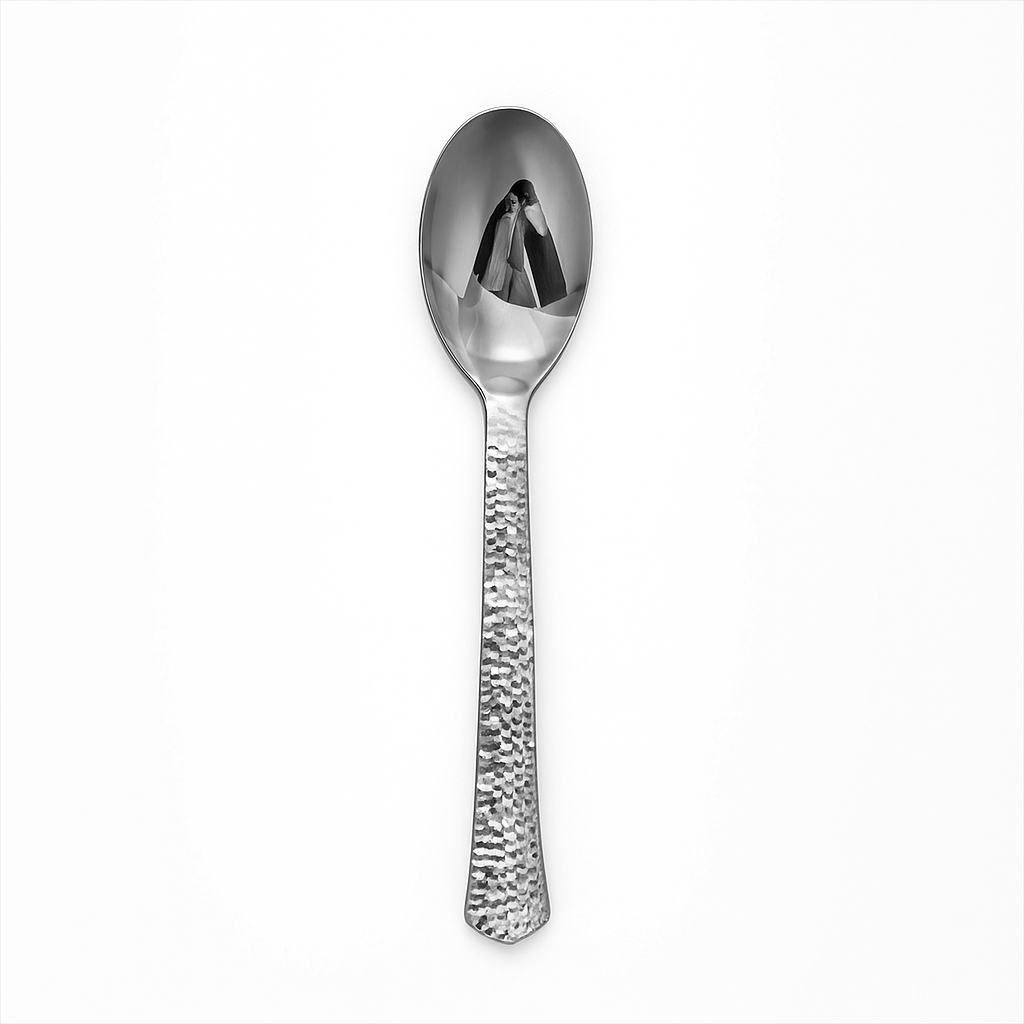 Decor Hammered Design Tea Spoon- 20 Count - The Closeout Connection