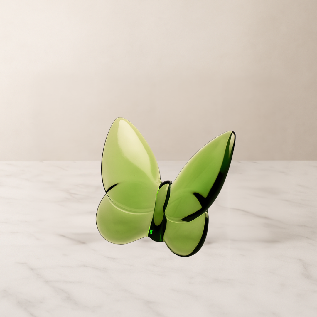 Green Decorative Crystal Butterfly Figurine