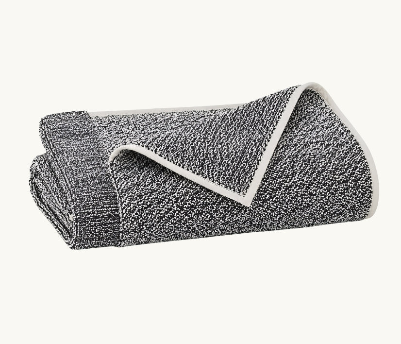 Diagonal Black Towel