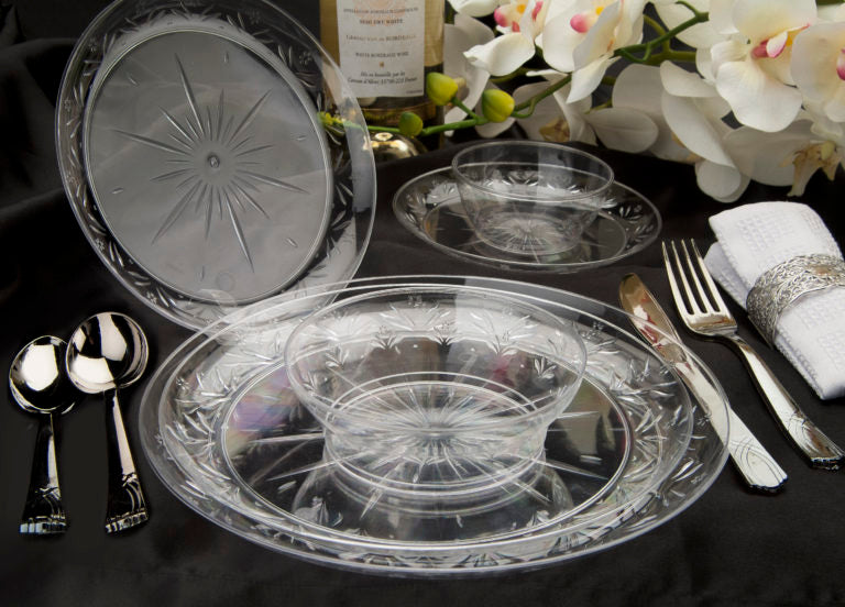 Disposable Plastic Plates- 20 Count - The Closeout Connection