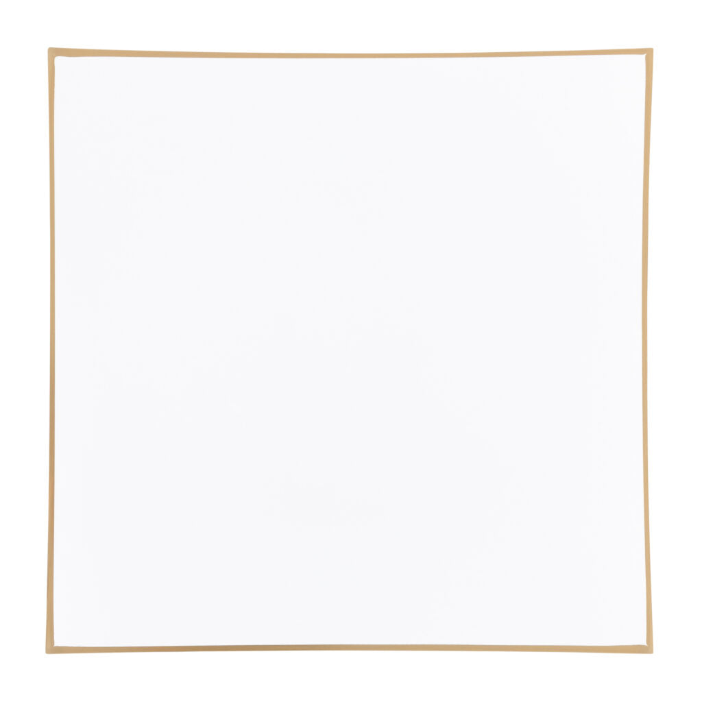Chargers Square Flat White Gold Rim