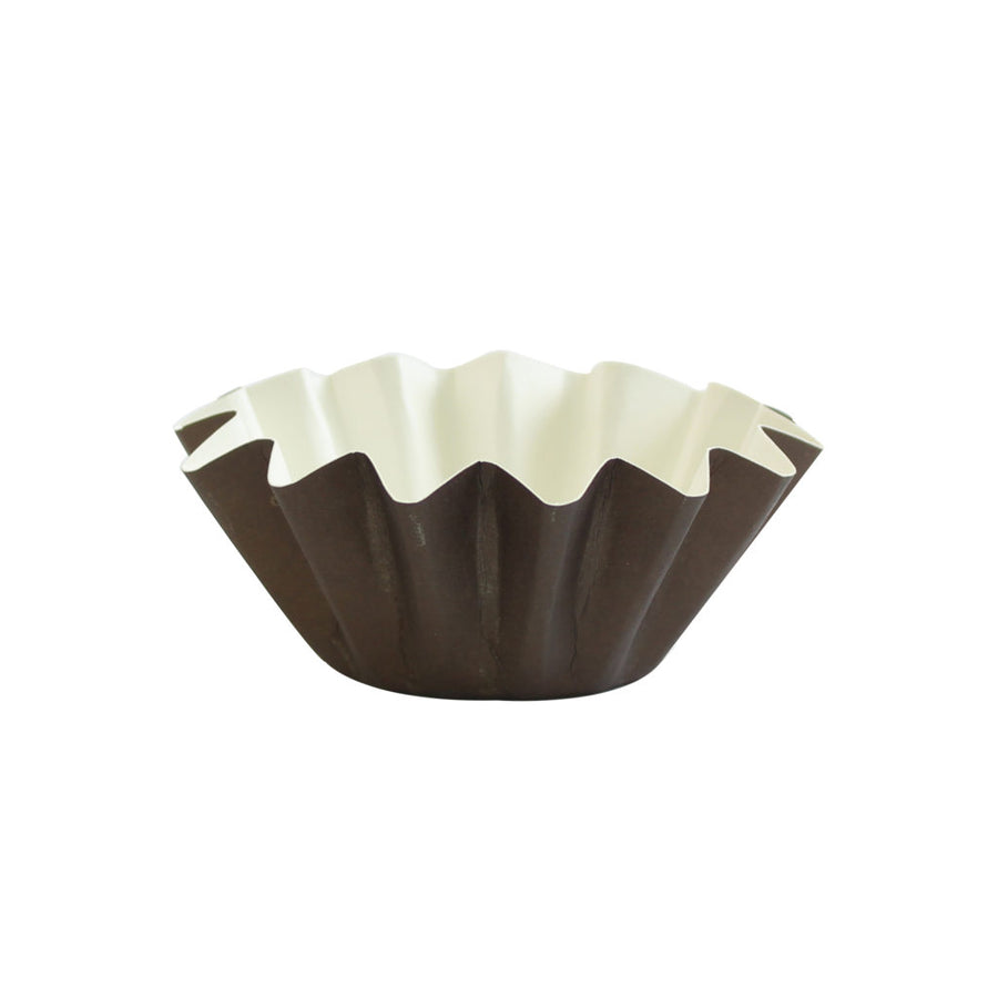 Floret Baking Cups Brown (Kosher for Passover) - 24 Count - The Closeout Connection