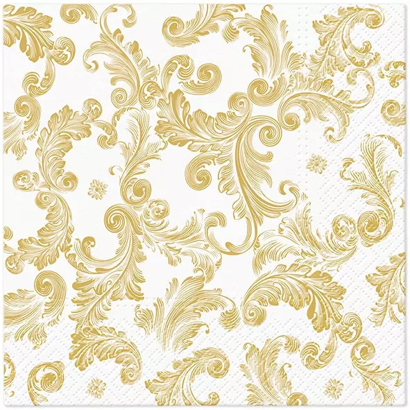 Source of Fame Gold Lunch Napkin - 20 Count - The Closeout Connection